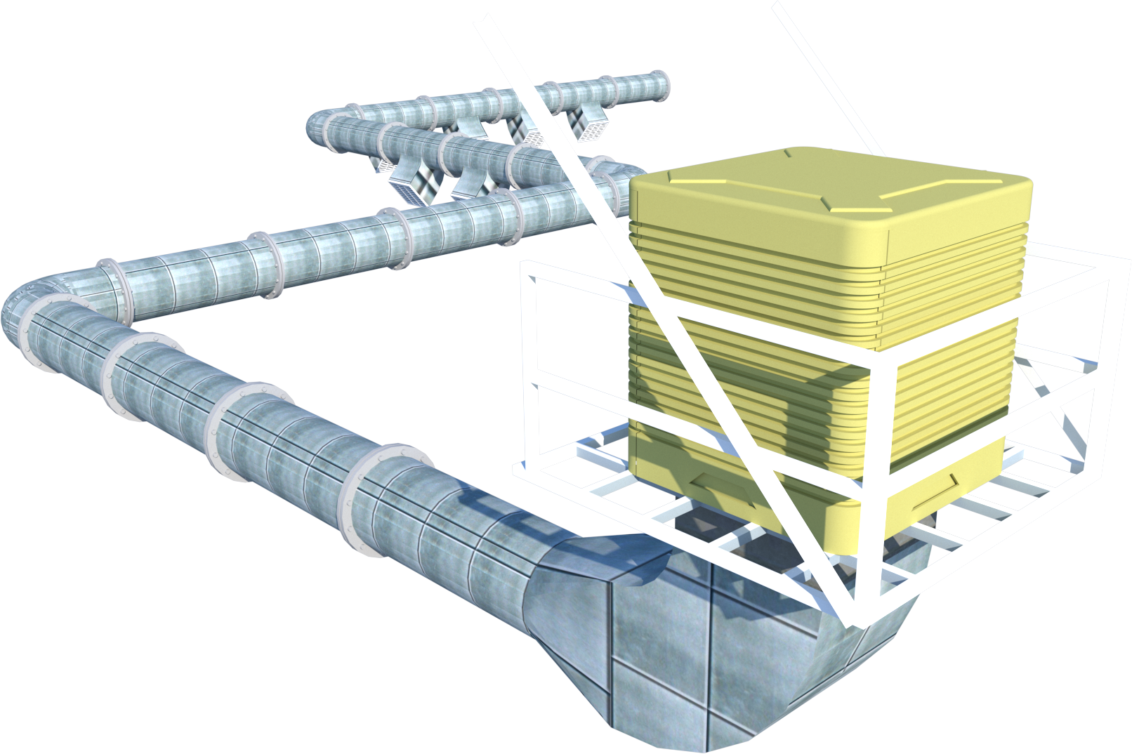 EVAPORATIVE COOLING อาศัยหลักการระเหยของน้ำผ่านแผ่นทำความเย็น